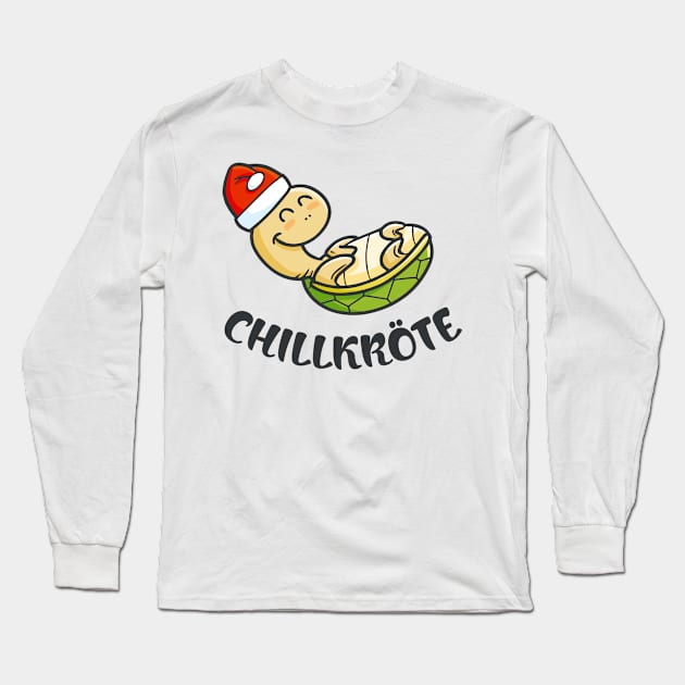 Chillköte witzige Schildkröte Weihnachten Geschenk Long Sleeve T-Shirt by Foxxy Merch